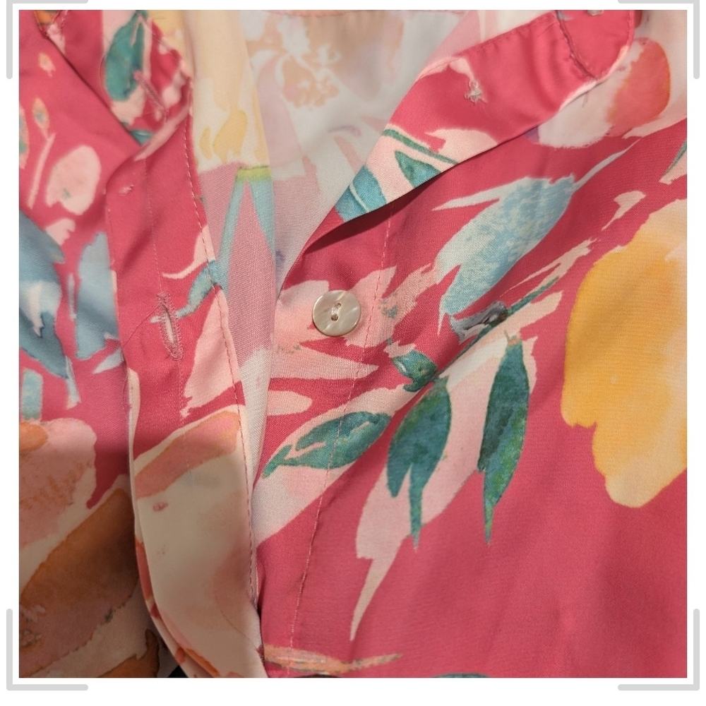 Pre -owned Floral Pink Women's Robe - Picture 5 of 9